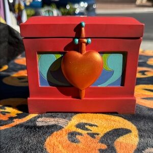 Snow Whites Curse -  Red and Orange Heart Trinket Box